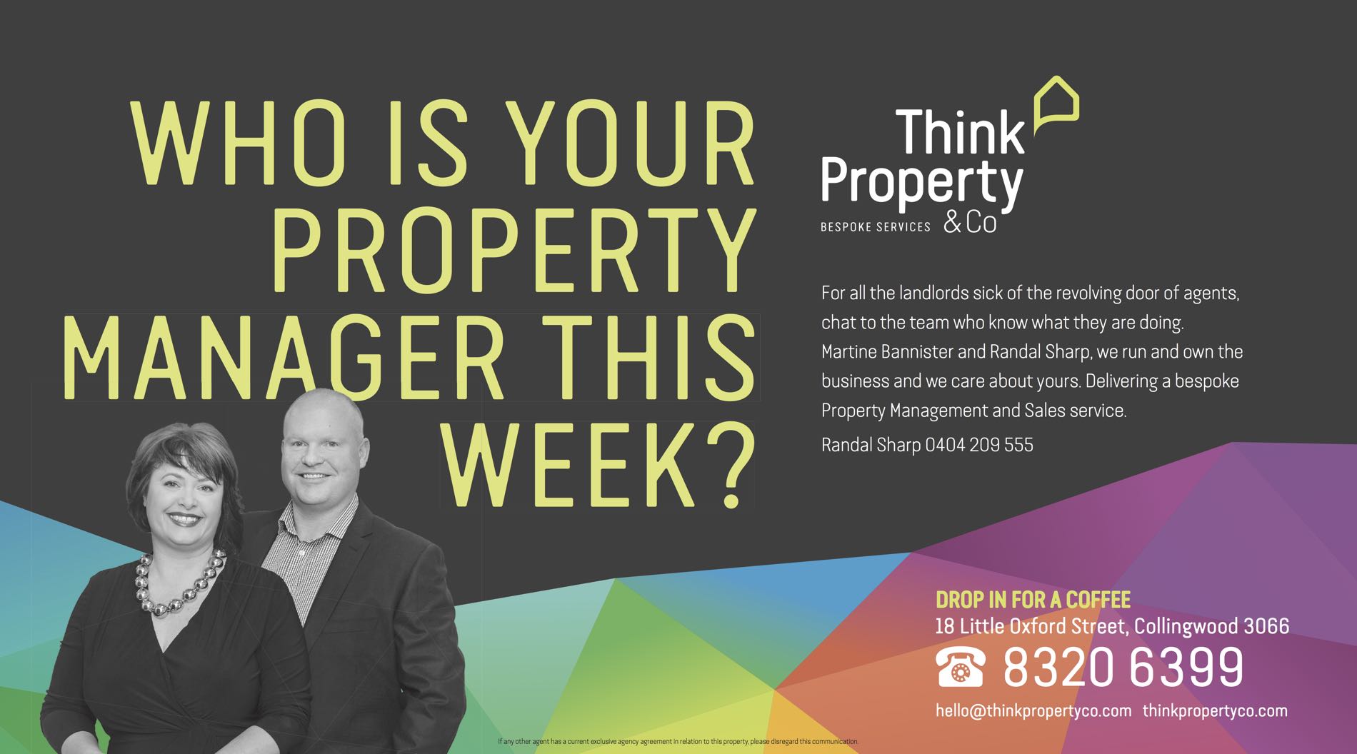 Who is your property manager this week?