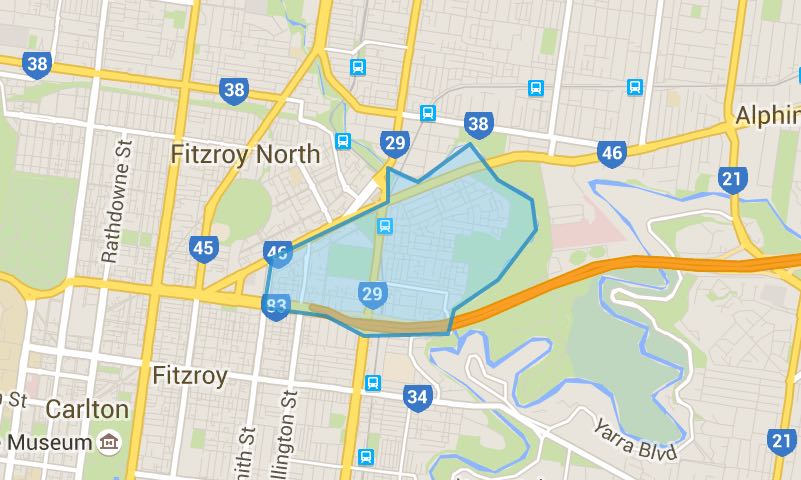 Map Clifton Hill 